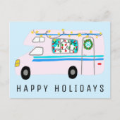 De charmante kerstcamera's met RV's Briefkaart (Voorkant)