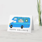 De charmante kerstcamera's met  RV's Kaart (Voorkant)