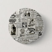 De charmante Victoriaans krant van 1890: Advertent Ronde Button 5,7 Cm (Voorkant)
