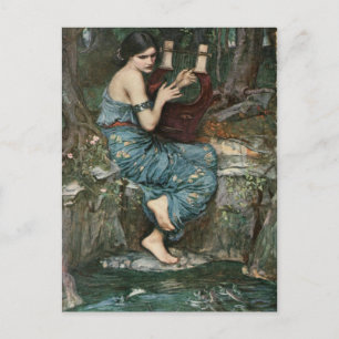 De Charmer van John William Waterhouse Briefkaart