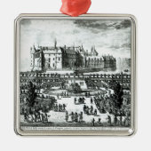 De Chateau de Chantilly en de tuinen Metalen Ornament (Voorkant)