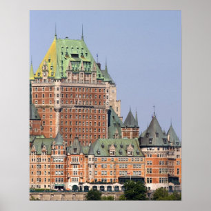 De Chateau Frontenac in Quebec City, Canada. Poster