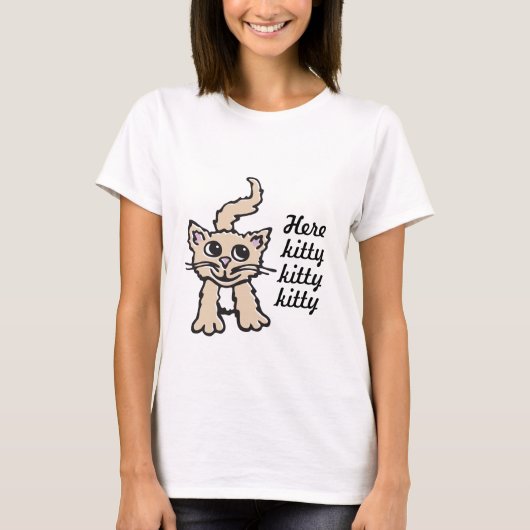 De chaton de chat T-shirt de graphique de minou de (Devant)