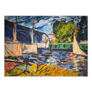 De Chatou-brug | Maurice de Vlaminck | Foto Afdruk
