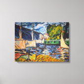 De Chatoubrug | Maurice de Vlaminck | Canvas Afdruk (Voorkant)