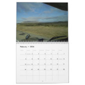 De chauffeur van het vrachtwagenpark over de weg - kalender (Feb 2026)