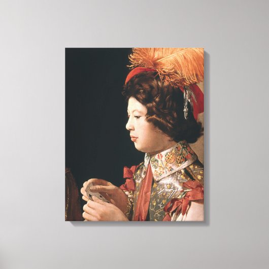 De Cheat met de Ace Diamonds Canvas Afdruk (Voorkant)