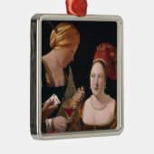 De Cheat met de Ace Diamonds Metalen Ornament (Rechts)