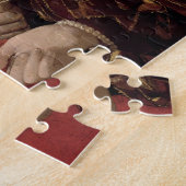 De Cheat met de Ace of Diamonds, detail van de Legpuzzel (Zijkant)