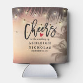 De Cheers van het huwelijk om van Palm te houden h Blikjeskoeler (Achterkant)