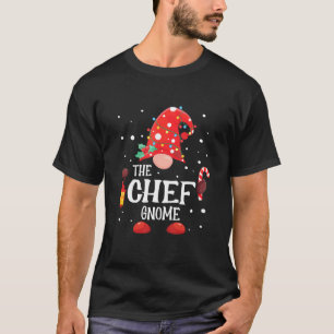 De Chef Gnome Matching Family kerstgrint Paj T-shirt