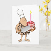 De Chef-kok van Paleo van de Holbewoner van de Kaart (Gele Bloem)