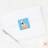 De Chef Vierkante Sticker (Envelop)