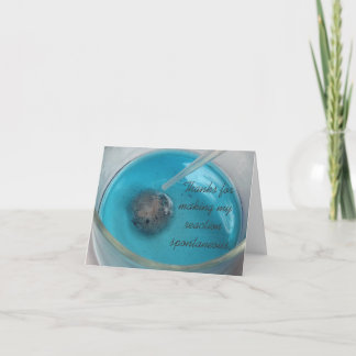 De chemici danken u kaarden (v. II) Bedankkaart