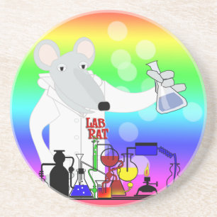 DE CHEMIE VAN DE RAT VAN HET LABORATORIUM ZANDSTEEN ONDERZETTER