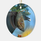 De Cherokee Chrysalis Keramisch Ornament (Links)
