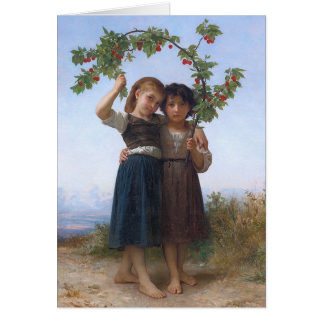 De Cherry Branch van Bouguereau (Voorkant)