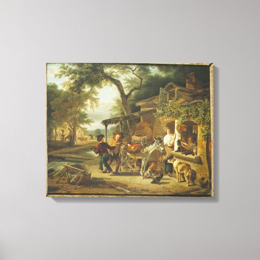 De Cherry Seller Canvas Afdruk (Voorkant)