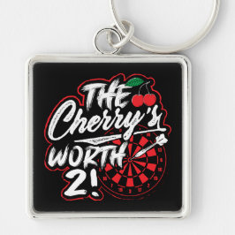 De Cherry's Worth 2 Funny Dart Premium Sleutelhanger