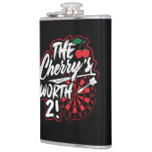 De Cherry's Worth 2 Grappige Dart Flask 8 oz. Heupfles (Links)