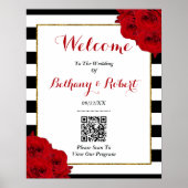 De Chic Modern Luxe Trouwcollectie - Rode Rozen Poster (Voorkant)