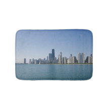 De Chicago Skyline met gespiegeld patroon
