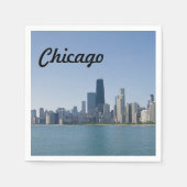 De Chicago Skyline Servet (Voorkant)