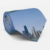 De Chicago Skyline Stropdas (Opgerold)