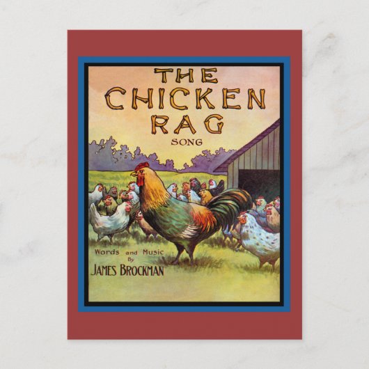 De Chicken Rag Briefkaart (Voorkant)