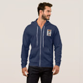 DE CHIHUAHUA GUY'S FLEECE ZIP UP JOGGER HOODIE (Voorkant volledig)
