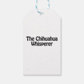 de chihuahua whisperer cadeaulabel (Achterkant)