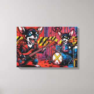 DE CHIHUAHUA'S 11A CANVAS AFDRUK