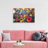 DE CHIHUAHUAS 7 CANVAS AFDRUK (Insitu (Woonkamer))