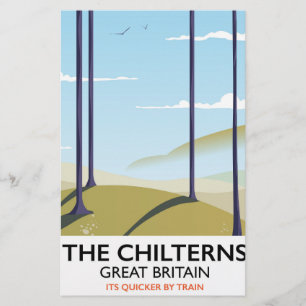 De Chilterns Groot-Brittannië reisposter Briefpapier
