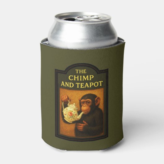 De chimp en theepot pub blikjeskoeler (Blikje Voorkant)