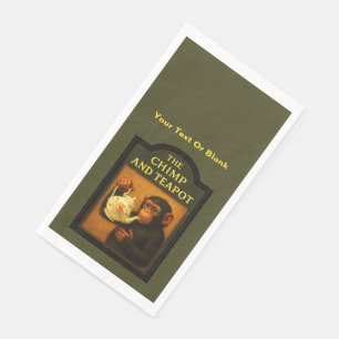 De chimp en theepot pub servet