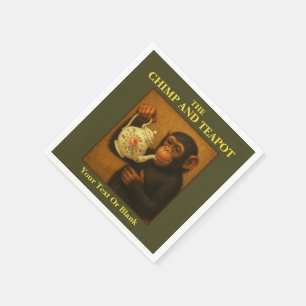 De chimp en theepot pub servet