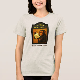 De chimp en theepot pub Tri-Blend shirt