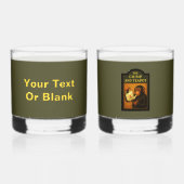 De chimp en theepot pub whisky glas (Achterkant)