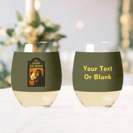 De chimp en theepot pub wijnglas zonder voet