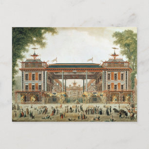 De Chinese baden in Parijs, opgericht door Lenoir Briefkaart