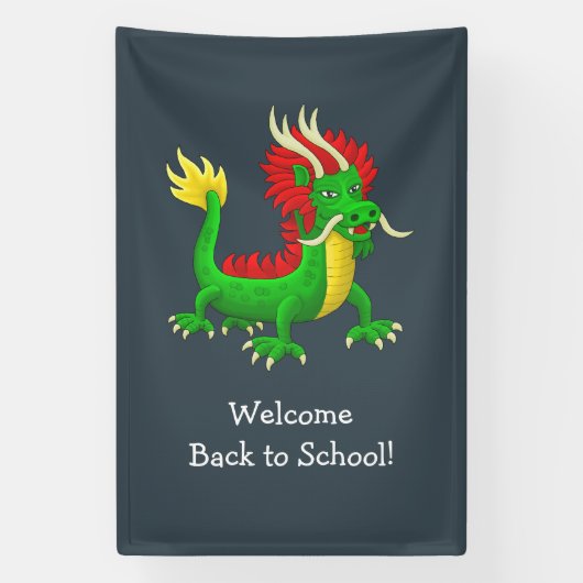 De Chinese Draak Spandoek (Verticaal)