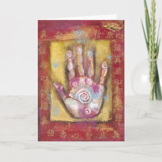 De Chinese Hand van de Energie Kaart (Voorkant)