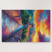 De Chinese Muur. Legpuzzel (Horizontaal)