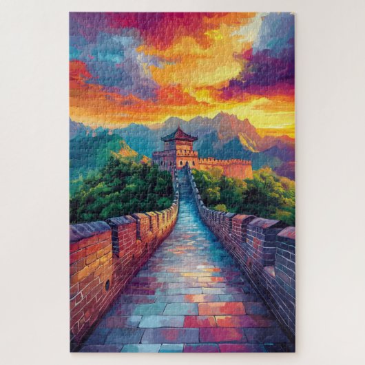 De Chinese Muur. Legpuzzel (Verticaal)