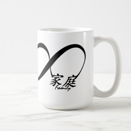 De Chinois tasse de café de famille pour toujours (Droite)