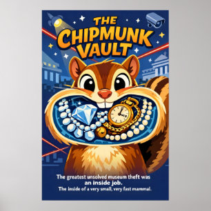 De Chipmunk Kluis Cute Heist Poster