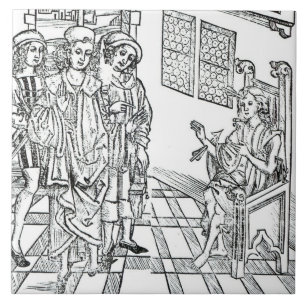 De chirurg bezoekt een man met pijlwonden uit 'Das Tegeltje