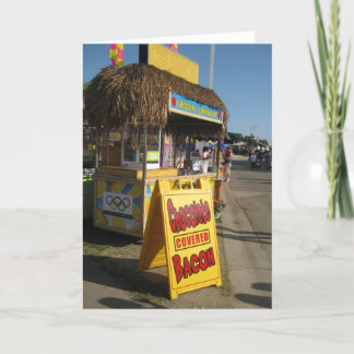 De chocolade Behandelde Kaart van de Verjaardag