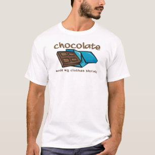 De chocolade maakte Mijn Kleren Grappig Shirt